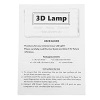 Creative Lotus Design 3D color LED table lamp
