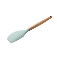 1PC Silicone Wood Turner Soup Spoon Spatula Brush Scraper Pasta Server Egg Beater Kitchen Cooking Tools Kitchenware Green/Black