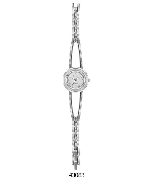 Montres Carlo IP Silver Bracelet Watch with IP Silver Case