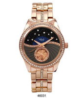 M Milano Expressions Rose Gold Metal Band Watch
