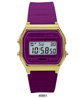 Sporty Purple Silicon Digital Watch