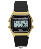 Sporty Black Silicon Digital Watch