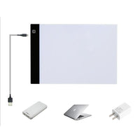 A4 Ultra Thin Portable Copy Table LED through writing desk Light Platform