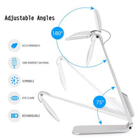 3 Mode Dimming LED Reading Study Desk Lamp