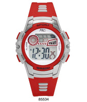 Montres Carlos 5 ATM Red Digital Sports Watch
