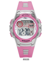 Montres Carlos 5 ATM Light Pink Digital Sports Watch