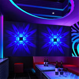 Mural Luminaire Background LED Wall Mounted Projection Colorful Lamp for Home Hotel KTV Bar
