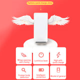 10W Wireless Charger Angel Wings Night Light Mobile Android Apple Phone