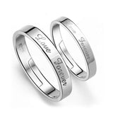 925 Sterling Silver Engagement Ring Couple Lovers'Ring For Man and Women