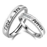 925 Sterling Silver Engagement Ring Couple Lovers'Ring For Man and Women