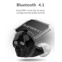 Skull Bone Bluetooth Earphone with Microphone Noise Cancelling Hi-Fi