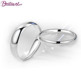 Beiliwol Silver Color Men and Wedding Rings