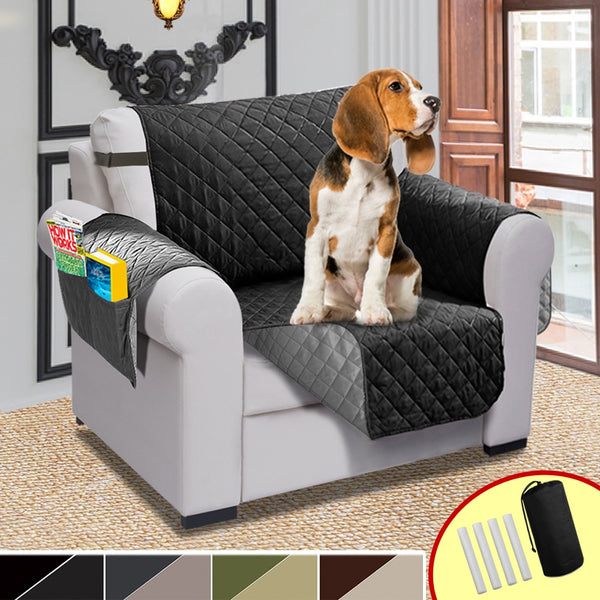 Chair Recliner Cover Pet Dog and Kids Waterproof Quilted Sofa Covers For Living Room Couch Slipcover Sofa Cover Elastic