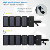 Lerranc Portable Folding 10W Solar Panels Charger