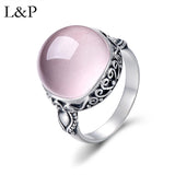 L&P Elegant Rose Quartz Ring