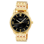 Men Milano Expressions Gold Metal Band Watch