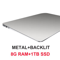 Ultrabook Metal 1 TB SSD Laptop 15.6 inch Backlit Keyboard Intel Quad Core