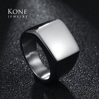 Personalized Engrave Photo Name Ring Stainless Steel Polished Custom Mens Signet Family Photo Ring For Men Wedding Rings