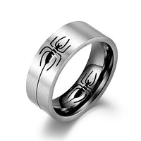 Titanium Steel Hollow Spider Men's Ring Creative Unique Matte Finger Rings Jewelry Fashion Men's Accessories Gift anel masculino