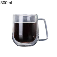 Double Wall Glass Cup Heat Resistant Tea Coffee Mug