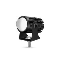 Motorcycle LED Headlight Projector Lens Dual Color Spotlight Lamp