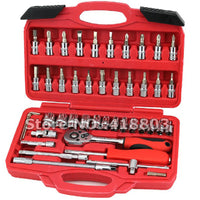 46pcs 1/4" Dr Socket Wrench Set Kit Tool of Hand Tool Set
